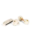 Konges Sløjd Бебешка дървена играчка MUSIC SET PETIT LEMON GLOSSY FSC (3 броя)