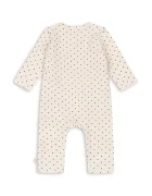 Konges Sløjd бебешки гащеризон за деца от памук с еластан BASIC NEWBORN ONESIE GOTS бежов KS105898