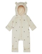 Konges Sløjd Бебешки памучен къс гащеризон NEWBORN ONESIE WITH HOOD