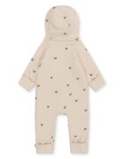 Konges Sløjd Бебешки памучен къс гащеризон NEWBORN ONESIE WITH HOOD