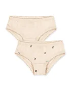 Konges Sløjd бикини за деца от памук BASIC 2 PACK GIRL UNDERPANTS GOTS 2 броя бежови KS105637