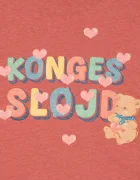 Konges Sløjd блуза с дълги ръкави за деца с добавен лен ERA LS TEE OCS розова KS105986