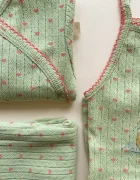Konges Sløjd боди за бебе от памук MINNIE NEWBORN BODY GOTS зелено KS106168