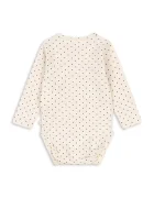 Konges Sløjd боди за бебе от памук с еластан BASIC LS BODY GOTS бежово KS105896