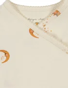 Konges Sløjd боди за бебе от памук с еластан BASIC LS NEWBORN BODY GOTS бежово KS106381