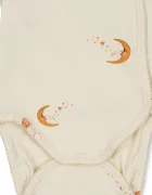 Konges Sløjd боди за бебе от памук с еластан BASIC LS NEWBORN BODY GOTS бежово KS106381