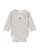 Konges Sløjd боди за бебе от памук с еластан BASIC LS NEWBORN BODY GOTS бяло KS105897