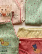 Konges Sløjd боди за деца от памук MINNIE BODY GOTS розово KS106166
