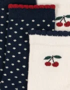 Konges Sløjd чорапи за деца 2 PACK CHERRY DOT SOCKS 2 броя бежови KS105830
