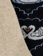 Konges Sløjd чорапи за деца 2 PACK JACQUARD SWAN SOCKS 2 броя тъмносини KS107620