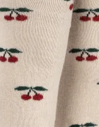 Konges Sløjd чорапогащник за деца 2 PACK CHERRY DOT TIGHTS бежов KS105831