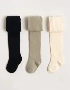 Konges Sløjd чорапогащник за деца 3-PACK TIGHTS бежов KS105639