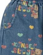 Konges Sløjd дънки mom fit за деца MAGOT FRILL PANTS GOTS сини KS106129