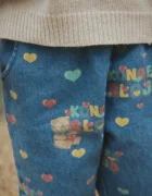 Konges Sløjd дънки mom fit за деца MAGOT FRILL PANTS GOTS сини KS106129