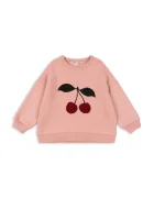 Konges Sløjd Детска блуза с памук LOU TERRY SWEAT SHIRT OCS в розово с апликация KS105642