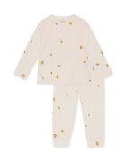 Konges Sløjd Детска памучна пижама SLEEPY PJ GOTS в бежово с десен