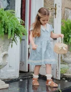Konges Sløjd Детска памучна рокля CELEBRATION ALLIE SAILOR DRESS GOTS