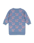 Konges Sløjd Детска памучна рокля LAPIS KNIT DRESS GOTS в лилаво къса с уголемена кройка KS103854