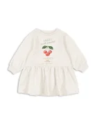 Konges Sløjd Детска памучна рокля LOUPY SWEAT DRESS OCS в бяло къса разкроена KS104952