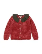 Konges Sløjd Детска вълнена жилетка STRAWBERRY CARDIGAN