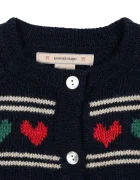 Konges Sløjd Детска жилетка с въ;на BELOU KNIT CARDIGAN в тъмносиньо KS104225
