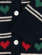 Konges Sløjd Детска жилетка с въ;на BELOU KNIT CARDIGAN в тъмносиньо KS104225