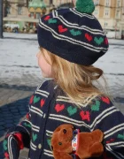 Konges Sløjd Детска жилетка с въ;на BELOU KNIT CARDIGAN в тъмносиньо KS104225