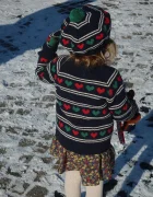 Konges Sløjd Детска жилетка с въ;на BELOU KNIT CARDIGAN в тъмносиньо KS104225