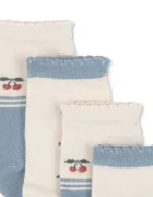 Konges Sløjd Детски чорапи 2 PACK CHERRY SOCKS (2 чифта) в бежово KS103310