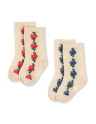Konges Sløjd Детски чорапи 2 PACK FINE JAQUARD SOCKS (2 чифта)