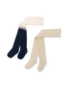 Konges Sløjd Детски чорапогащи 2 PACK CHERRY LUREX TIGHTS (2 чифта)