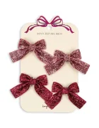 Konges Sløjd Детски фиби за коса GLITTER BOW HAIR CLIPS (4 броя) KS104615