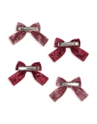 Konges Sløjd Детски фиби за коса GLITTER BOW HAIR CLIPS (4 броя) KS104615