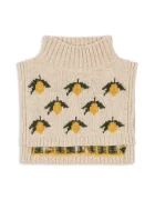 Konges Sløjd Детски кръгъл шал с вълна BELOU LEMON KNIT NECKWARMER.
