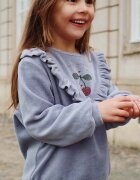 Konges Sløjd Детски суичър WALLY FRILL SWEATSHIRT GOTS