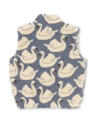Konges Sløjd елек за деца от полар JODY TEDDY VEST GRS син KS105722