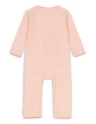 Konges Sløjd гащеризон за деца от памук MINNIE ONESIE GOTS розов KS106170