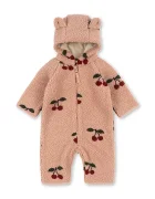 Konges Sløjd гащеризон за деца от полар JODY TEDDY ONESIE GRS розов KS105721