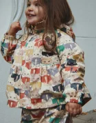 Konges Sløjd гащеризон за деца RAINY PALME SET GIRL бежов KS105764