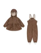Konges Sløjd гащеризон за деца RAINY PALME SET GIRL кафяв KS105764