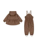 Konges Sløjd гащеризон за деца RAINY PALME SET GIRL кафяв KS105764