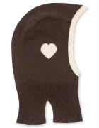 Konges Sløjd качулка за деца от вълна COLLETTE BALACLAVA кафява KS103459