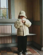 Konges Sløjd капитонирано яке за деца ALPI COLLAR JACKET GRS бежово KS105680