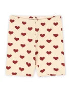 Konges Sløjd къс панталон за деца с памук BASIC SHORT LEGGINGS GOTS бежов със стандартна талия KS105658