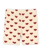 Konges Sløjd къс панталон за деца с памук BASIC SHORT LEGGINGS GOTS бежов със стандартна талия KS105658