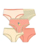 Konges Sløjd класически бикини за деца от памук с еластан BASIC 5 PACK GIRL UNDERPANTS GOTS 5 броя оранжеви KS105894