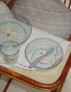 Konges Sløjd Комплект чинии за деца SPARKLY DINNER SET син KS106243