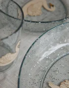 Konges Sløjd Комплект чинии за деца SPARKLY DINNER SET син KS106243