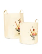Konges Sløjd кошница за играчки за деца от памук TOY STORAGE BAGS бежова KS105109