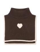 Konges Sløjd кръгъл шал за деца от вълна COLLETTE NECKWARMER кафяв KS103461